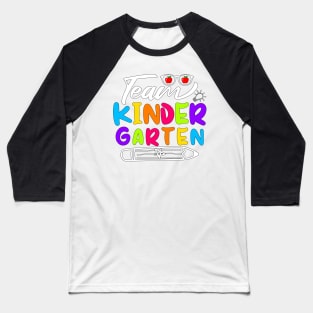 Team Kindergarten Boys Teacher Back To School Kinder Crew T-Shirt Baseball T-Shirt